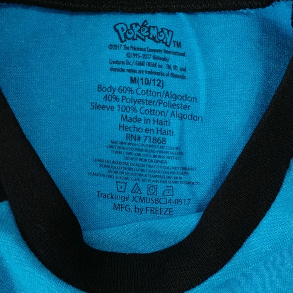 NEW Boys Pokemon T-shirt Graphic Gotta Catch'em All Nintendo Color Block L Sl Md - Picture 5 of 7
